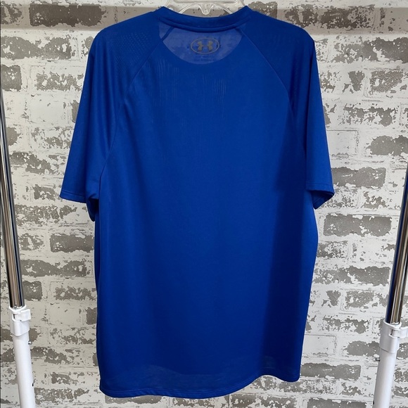 Under Armour Men's The Tech Tee Blue Shirt Size Medium - Picture 3 of 3